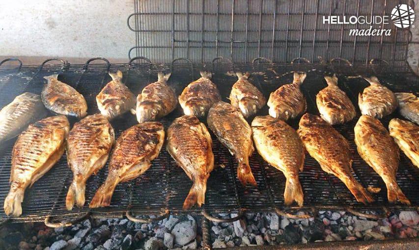 Pescado a la brasa