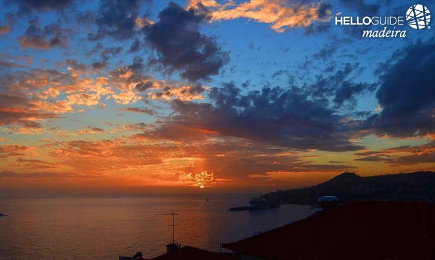 Puesta del sol de Madeira