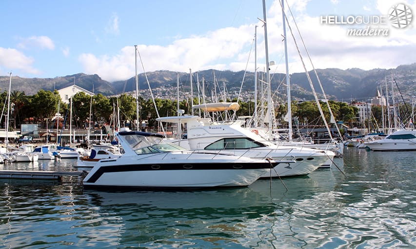 Boats at the Funchal Marina