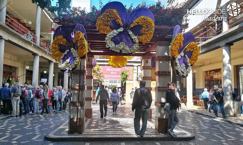 Festival des fleurs au marché